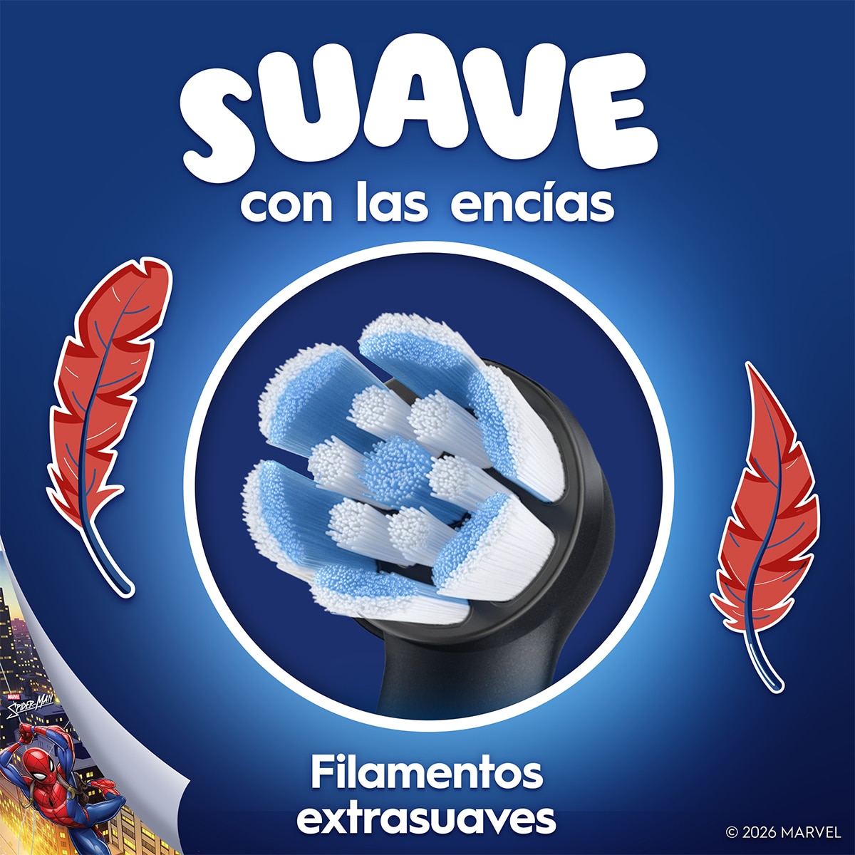Recambio de cepillo dental Oral-B iO Kids Spiderman, para Edad 6+, Pack de, 4 - Negro Negro-8