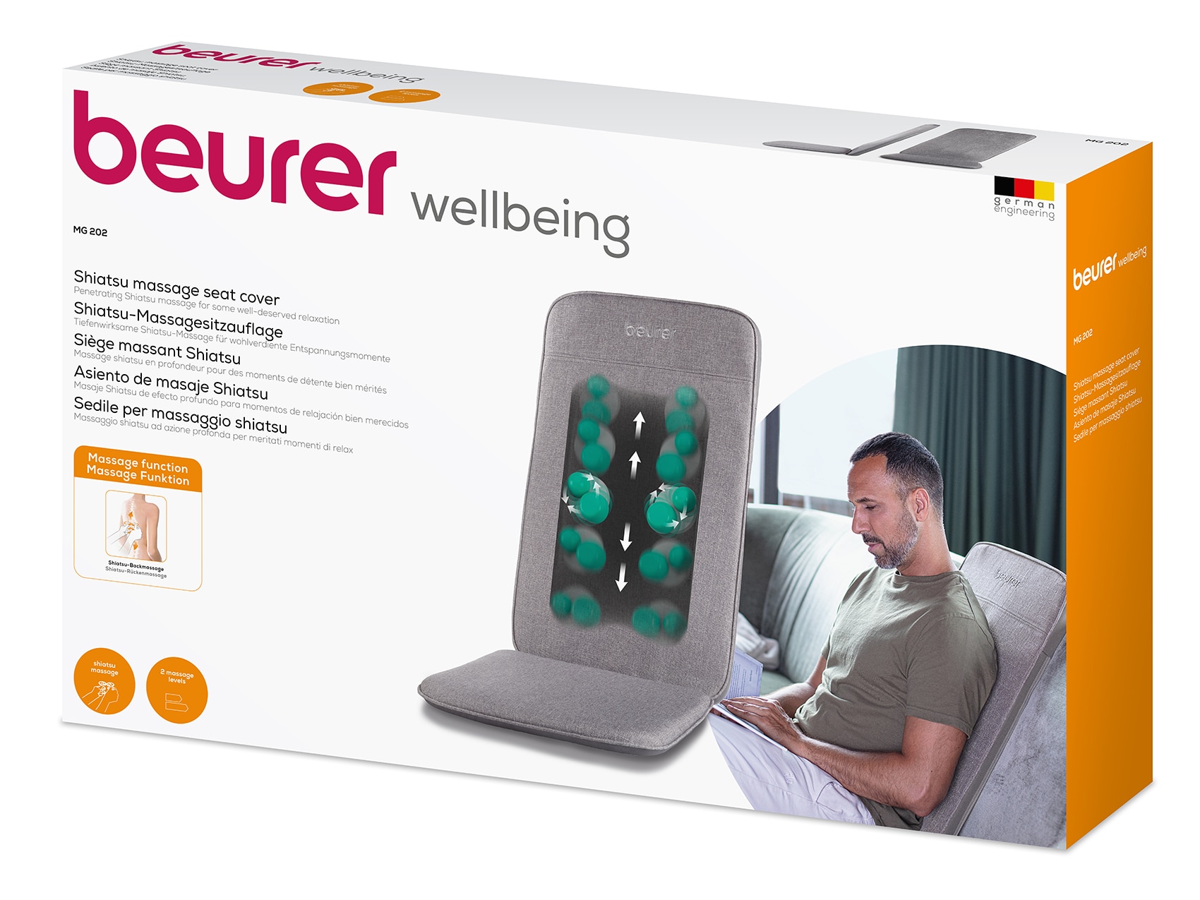 Asiento de masaje Shiatsu Beurer MG-202 8