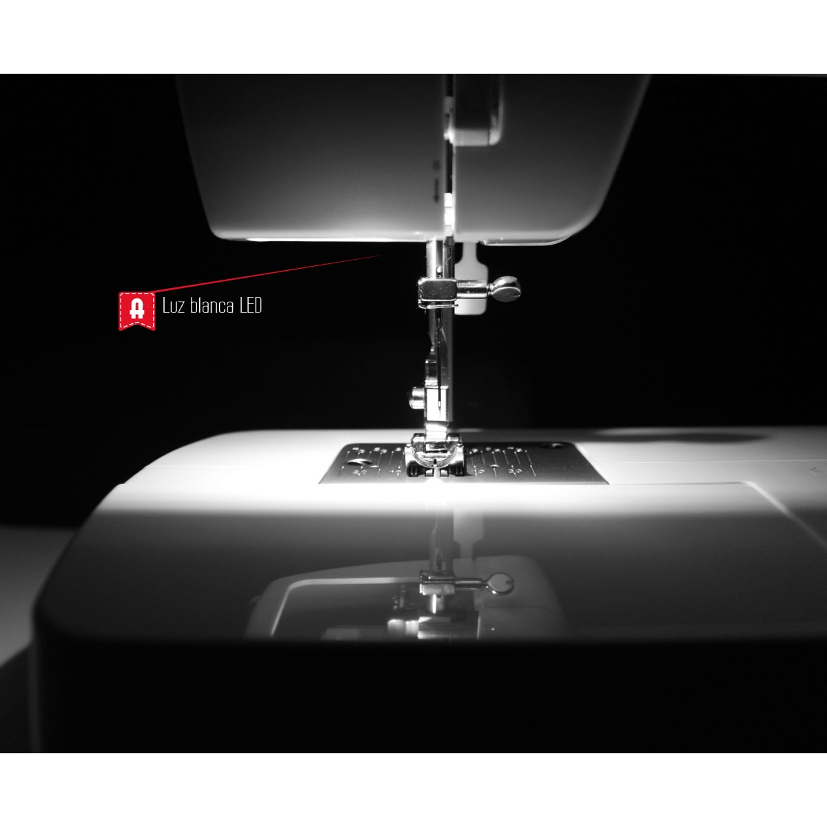 Máquina de coser Alfa Next 10+ con brazo libre Blanco-7