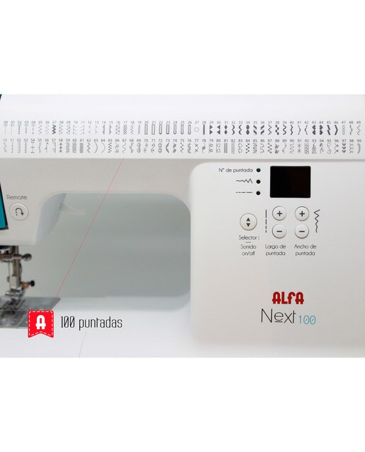 Máquina de coser Alfa Next 100 con mesa de extensión 3