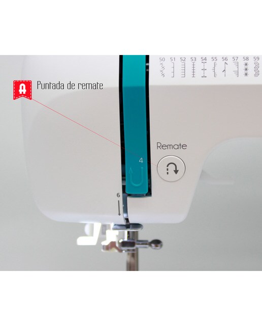Máquina de coser Alfa Next 100 con mesa de extensión 6