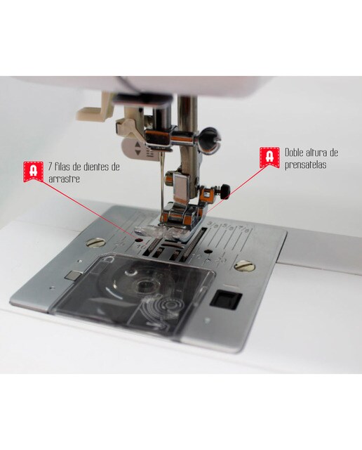 Máquina de coser Alfa Next 100 con mesa de extensión 8