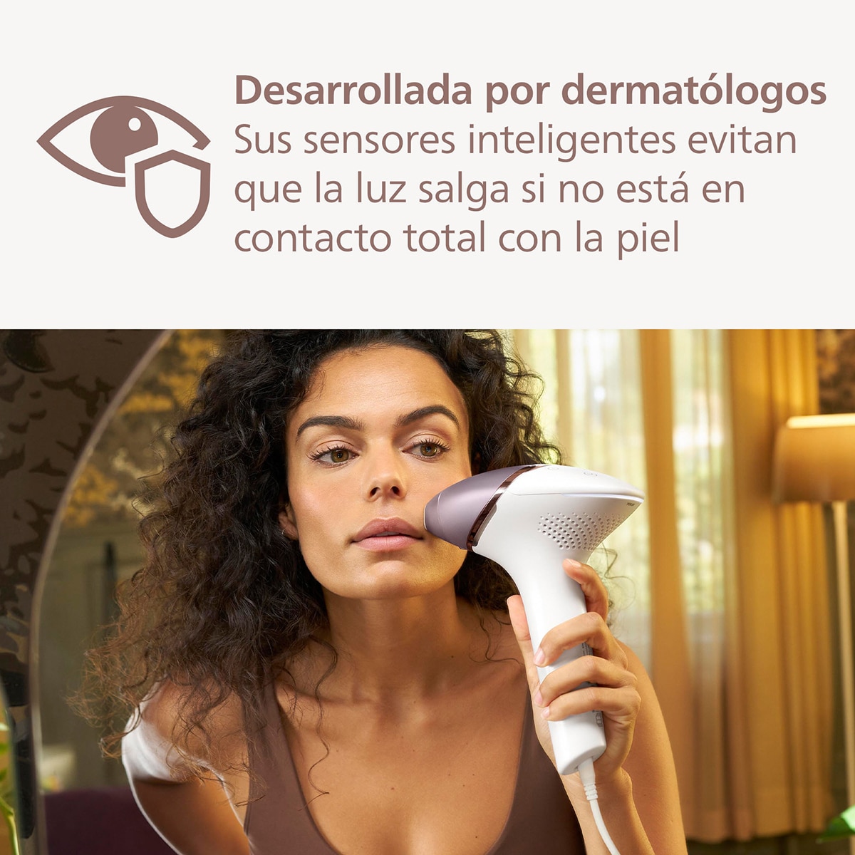 Depiladora IPL Philips Lumea Serie 8000, depilación permanente, luz pulsada, 4 cabezales, cara y cuerpo, sensor de piel inteligente Blanco-7