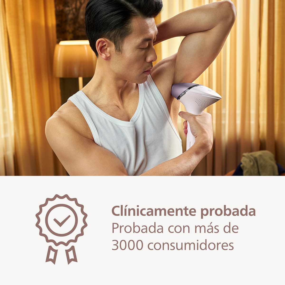 Depiladora IPL Philips Lumea Serie 8000, depilación permanente, luz pulsada, 4 cabezales, cara y cuerpo, sensor de piel inteligente Blanco-9