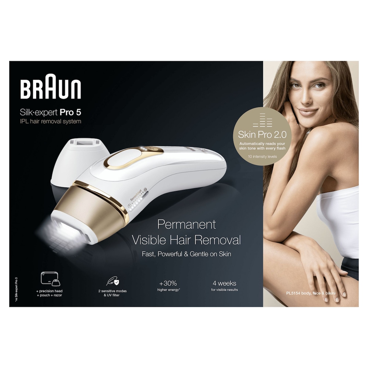Depiladora De Luz Pulsada Braun Silk-expert Pro PL5154