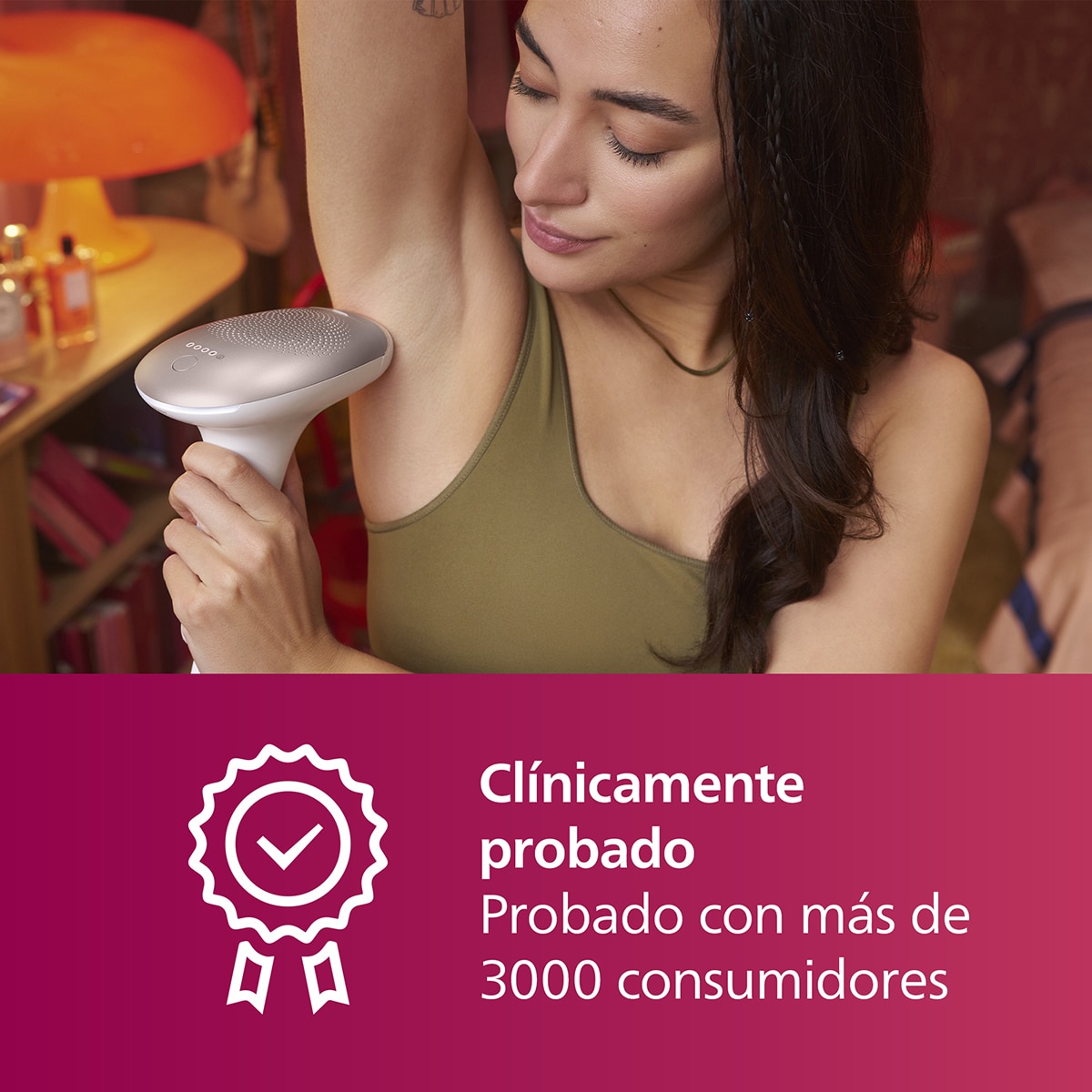 Depiladora IPL Philips Lumea Serie 7000, depilación permanente, luz pulsada, 1 cabezal, cuerpo Blanco-8