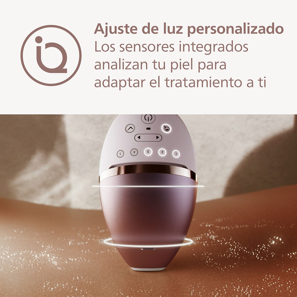 Depiladora IPL Philips Lumea Serie 8000, depilación permanente, luz pulsada, 2 cabezales. cara y cuerpo, sensor de piel inteligente Blanco-5