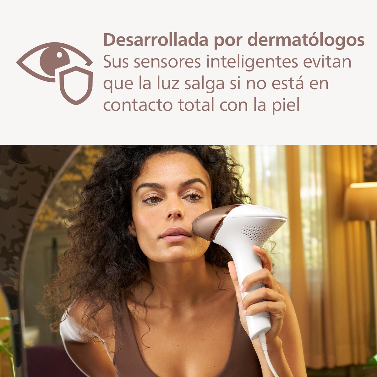 Depiladora IPL Philips Lumea Serie 8000, depilación permanente, luz pulsada, 2 cabezales. cara y cuerpo, sensor de piel inteligente Blanco-7