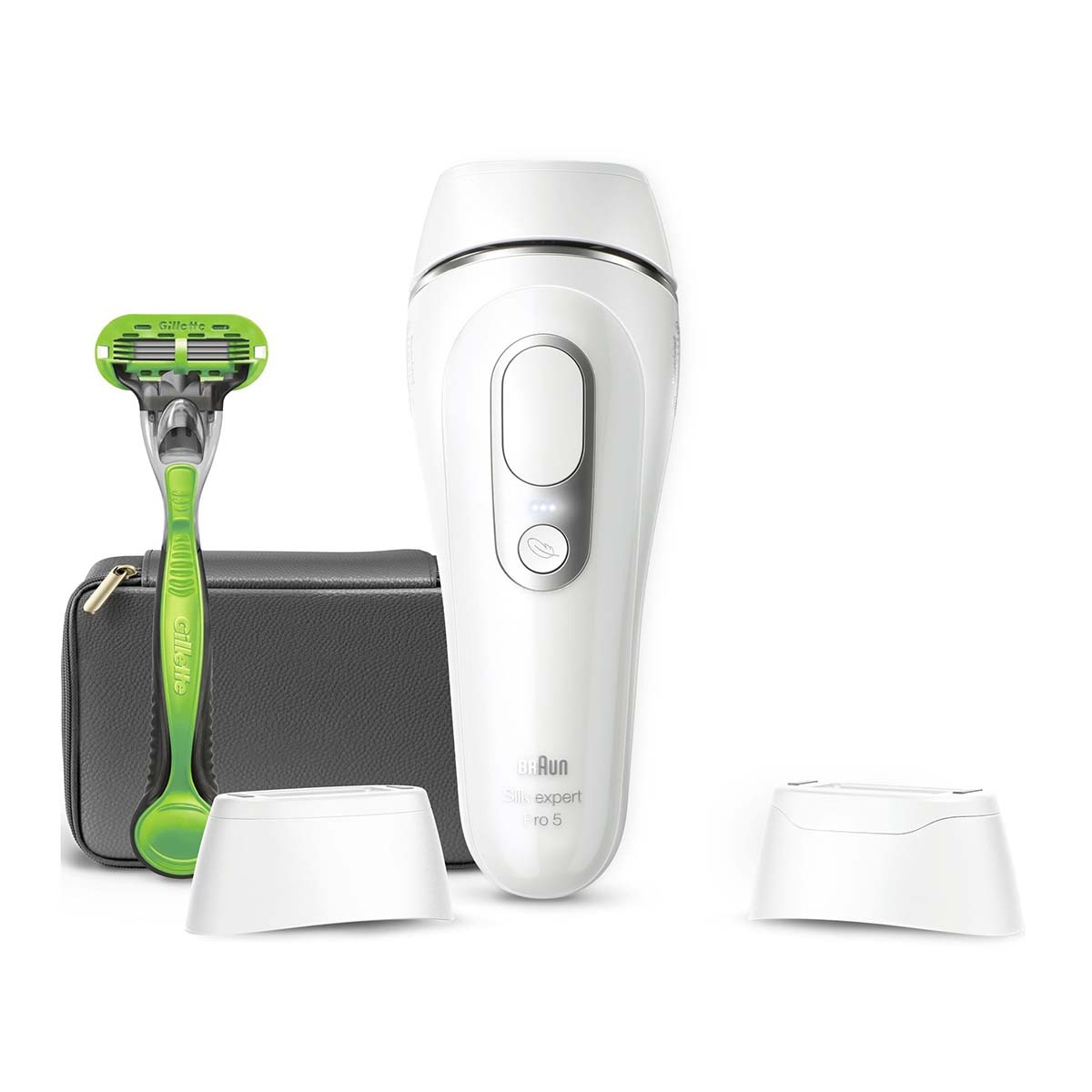 Braun – Depiladora IPL para hombre Braun Silk-expert Pro 5 PL5145 para cuerpo, 2 cabezales.