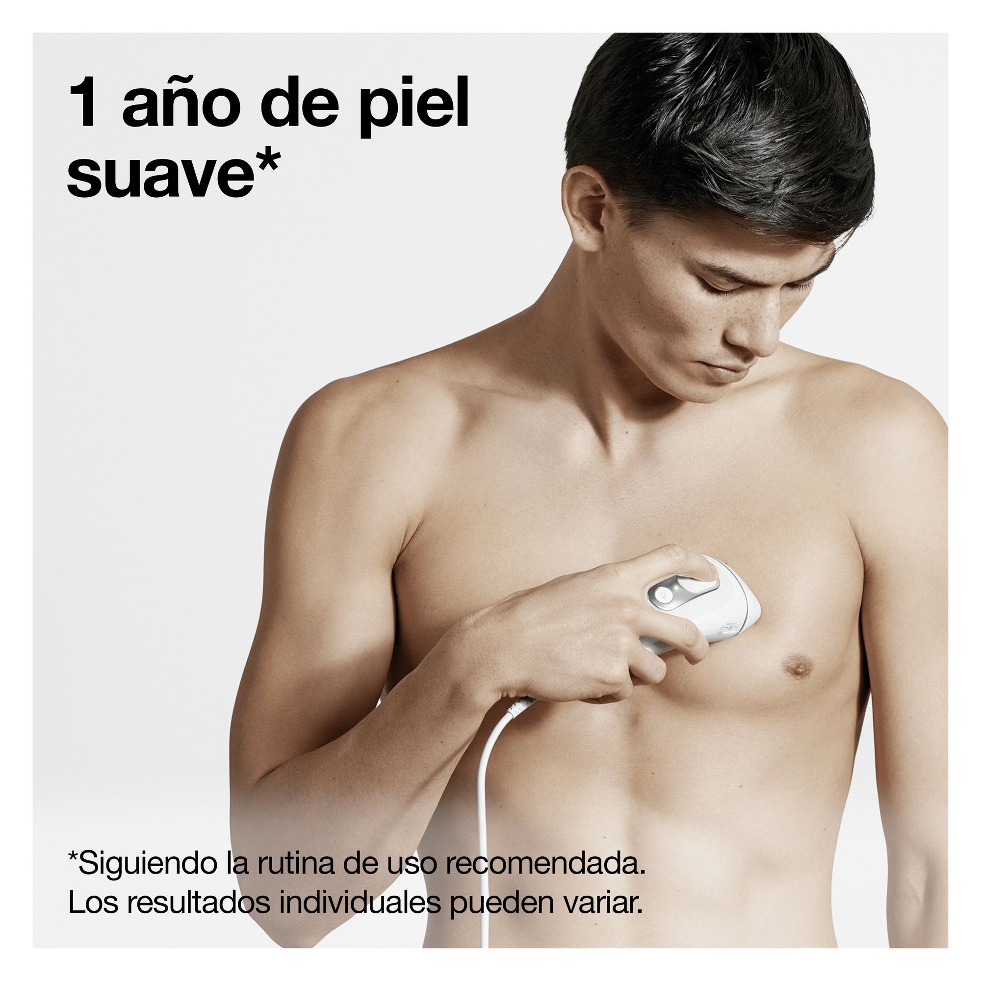 Depiladora IPL para hombre Braun Silk-expert Pro 5 PL5145 para cuerpo, 2 cabezales Blanco / Dorado-4