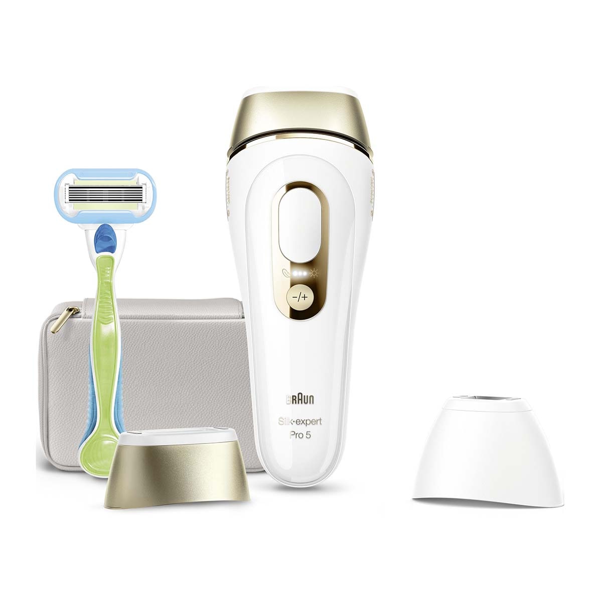 Imagen 0 de Depiladora IPL para mujer Braun Silk-expert Pro 5 PL5152 para cuerpo y cara, 2 cabezales