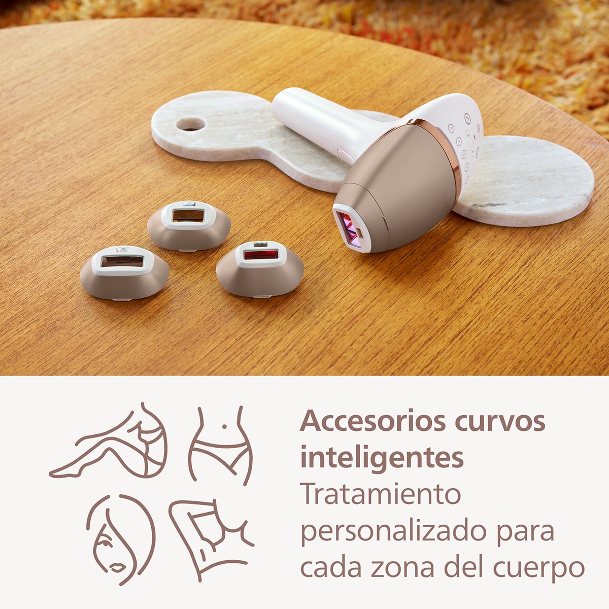 Depiladora de Luz Pulsada IPL Philips Serie 9900 BRI951/01 Inteligência Artificial, Depilação Permanente, Luz Pulsada, 4 Cabeças, Cara e Corpo Branco-6