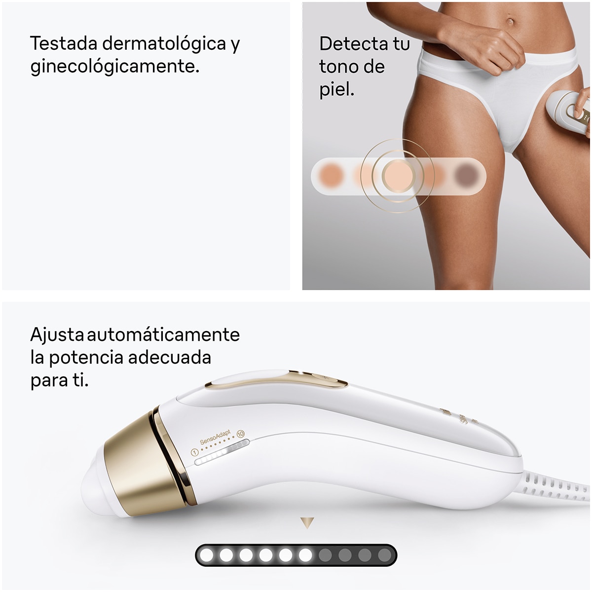 Depiladora IPL Braun PL5311 Luz Pulsada Silk·expert Pro 5 - Blanco / Dorado Blanco / Dorado-6