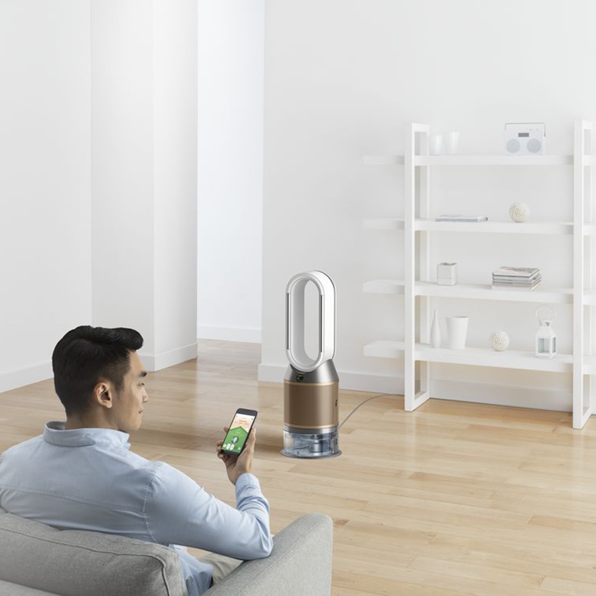 Purificador Ventilador Dyson, Purifica, Humidifica y elimina el formalehido Blanco-8