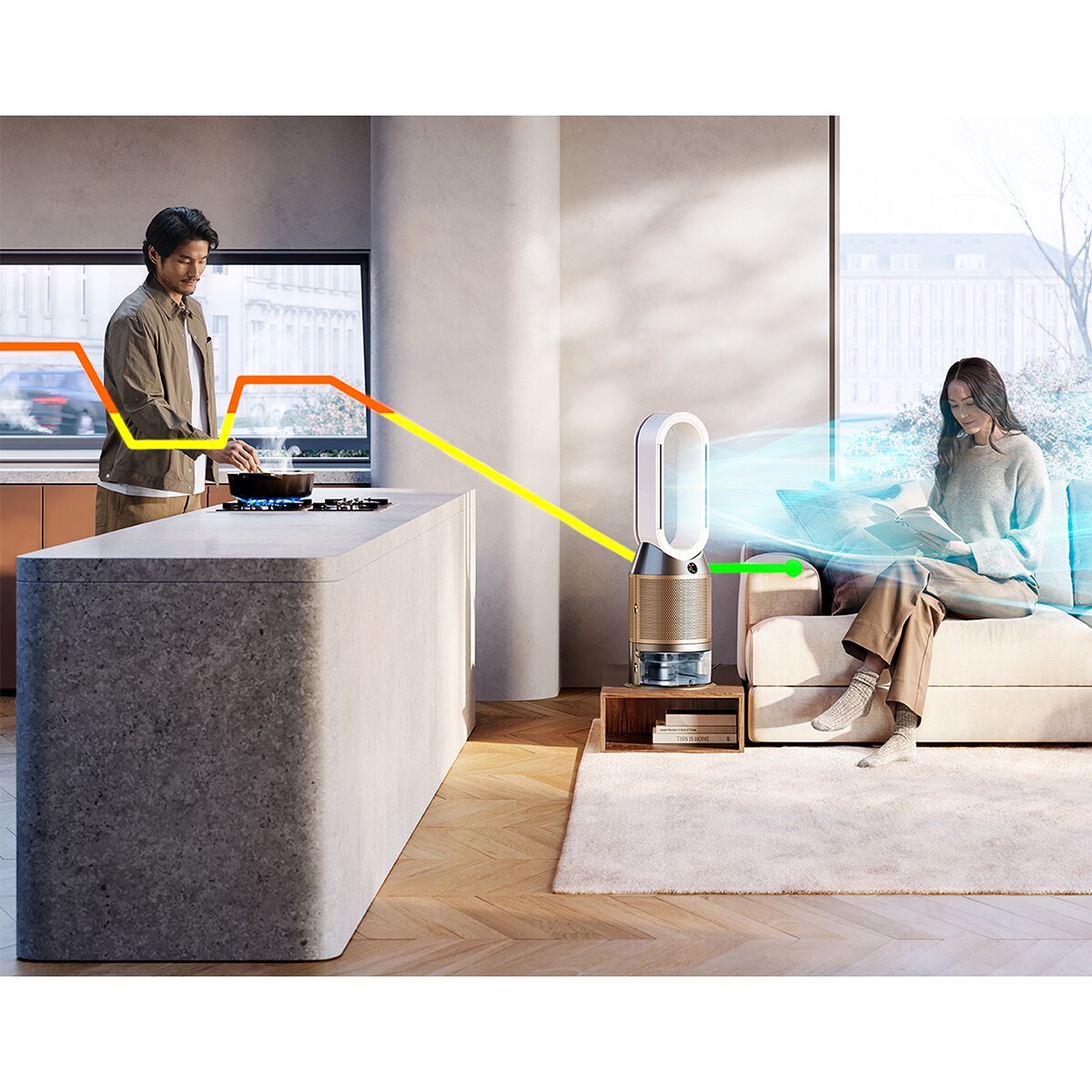 Purificador e Humidificador de Ar Dyson Pure Humidify+Cool PH2 Branco-4