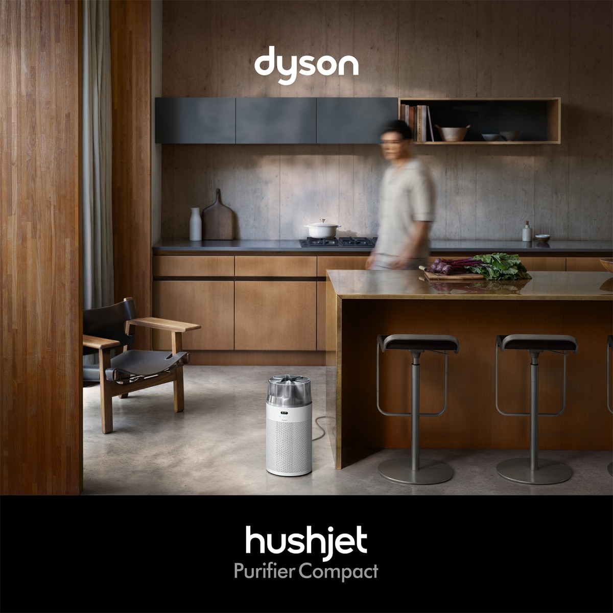 Purificador de aire Dyson HushJet con filtro electrostático Blanco-2