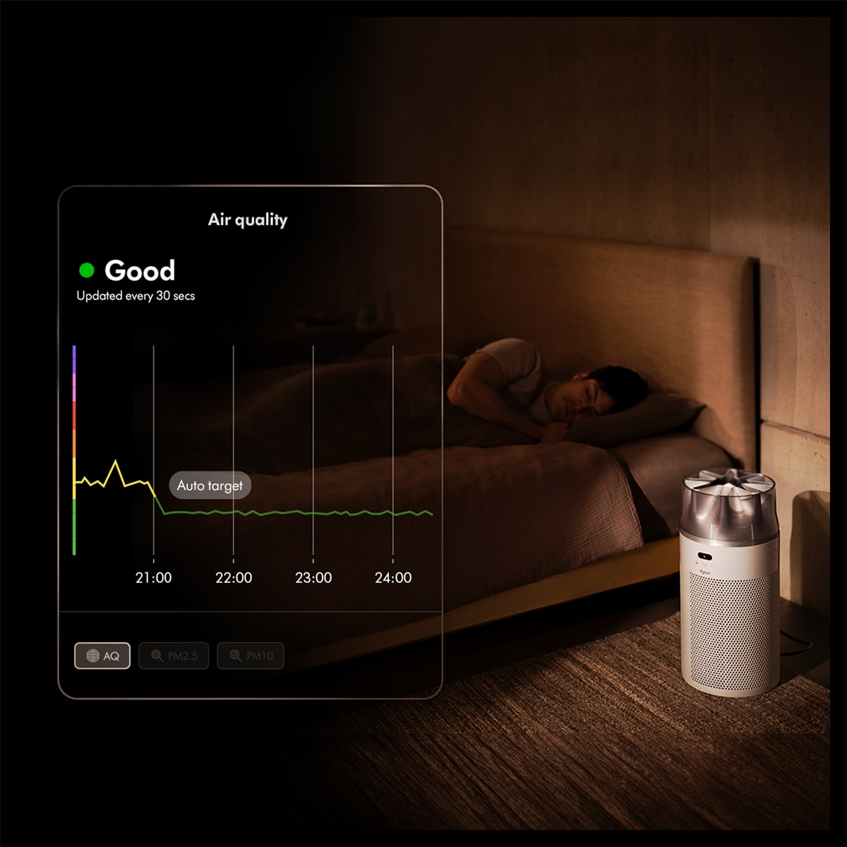Purificador de aire Dyson HushJet con filtro electrostático Blanco-3