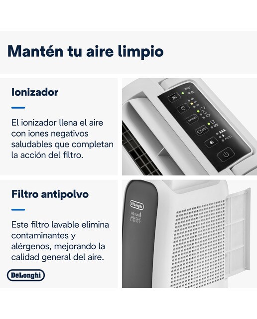Deshumidificador De'Longhi Tasciugo AriaDry Light DNS65 silencioso bajo consumo Blanco / Gris-3