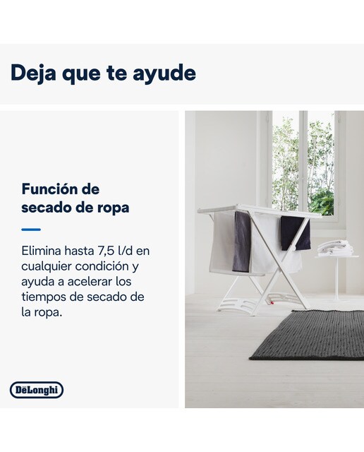 Deshumidificador De'Longhi Tasciugo Aria Dry Light DNS80 silencioso con ionizador Negro-3