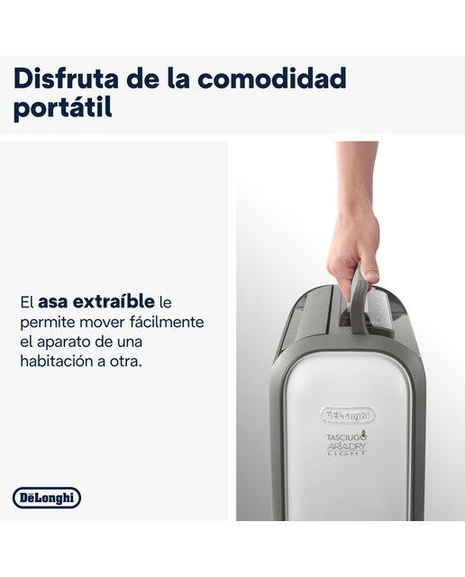Deshumidificador De'Longhi Tasciugo Aria Dry Light DNS80 silencioso con ionizador Negro-5