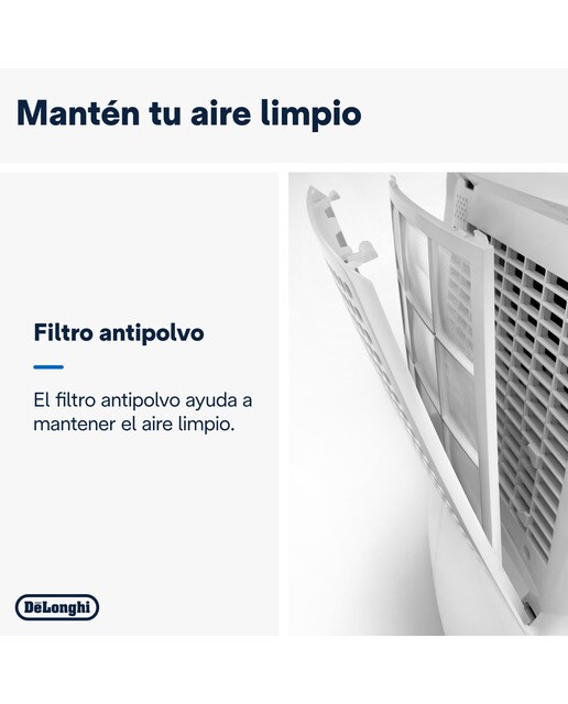 Deshumidificador De'Longhi Tasciugo AriaDry DEX210SF con nivel de ruido reducido Blanco-4