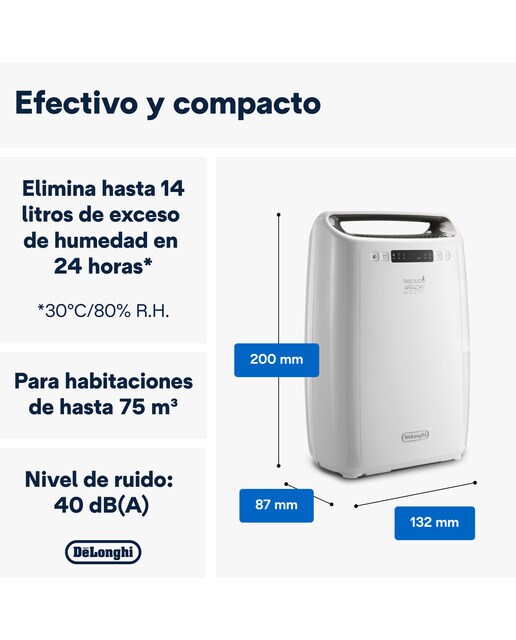 Deshumidificador De'Longhi Tasciugo AriaDry Multi DEXD216RF con función de secado de ropa 3