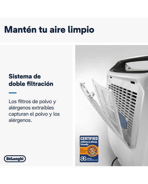 Deshumidificador De'Longhi Tasciugo AriaDry Multi DEXD216RF con función de secado de ropa 5