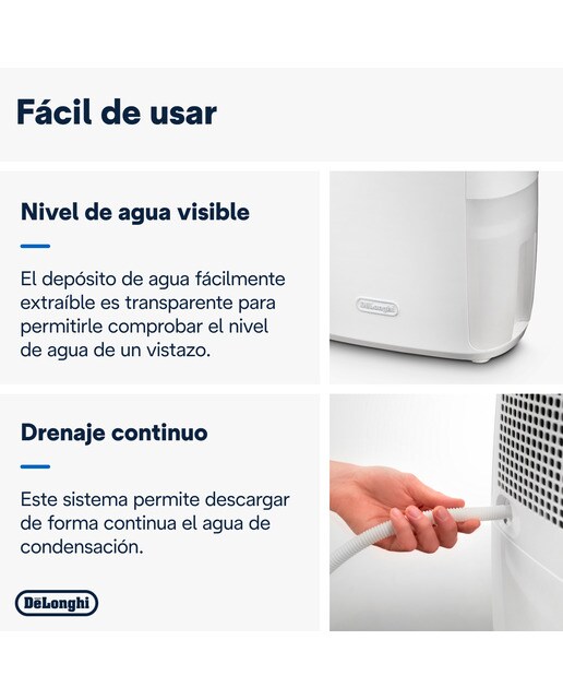 Deshumidificador De'Longhi Tasciugo AriaDry Multi DEXD216RF con función de secado de ropa 6