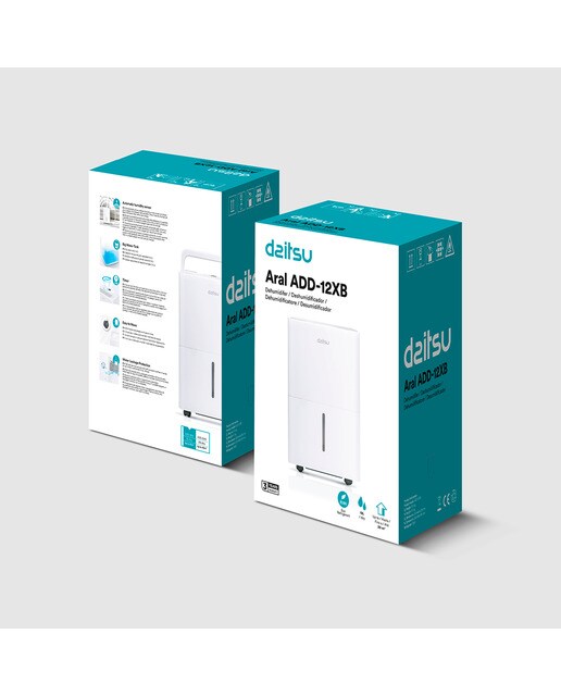 Deshumidificador Daitsu Aral ADD-12XB con control de humedad Blanco-4