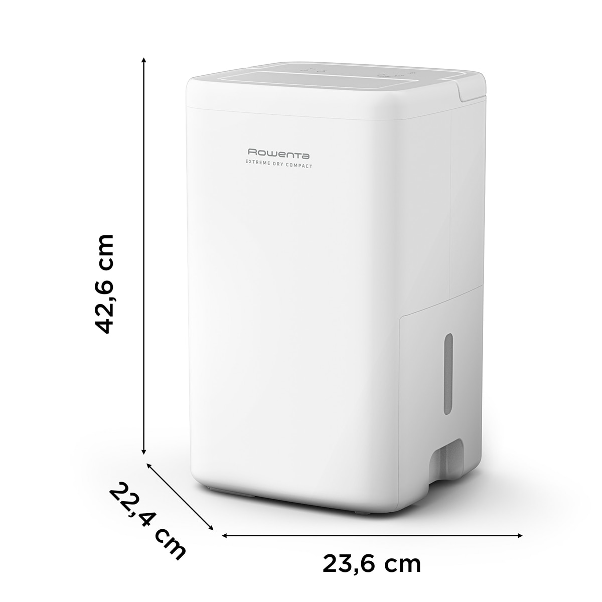 Deshumidificador Rowenta Extreme Dry Compact elimina hasta 14 litros de humedad al día, Cobertura 40 m2, 40db, DH525 Blanco-3