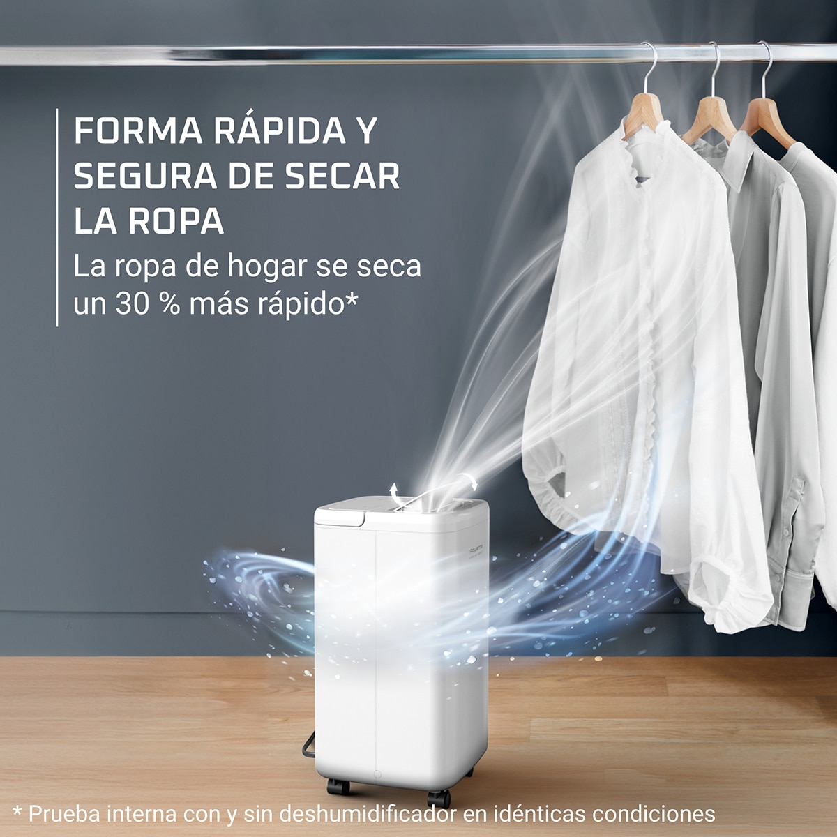 Deshumidificador Rowenta Extreme Dry Compact Elimina hasta 16 litors de humedad al día DH5260 Blanco-5