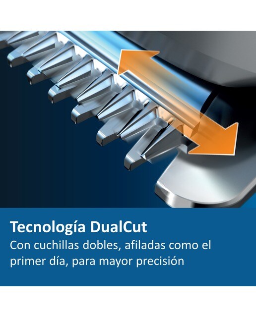 Cortapelos Philips Serie 5000 con 28 ajustes de longitud y cabezal para barba 7