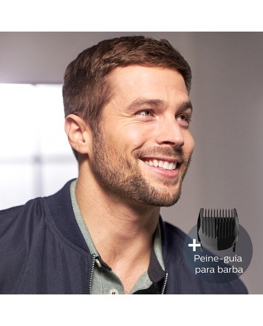 Cortapelos Philips Serie 5000 con 28 ajustes de longitud y cabezal para barba 9