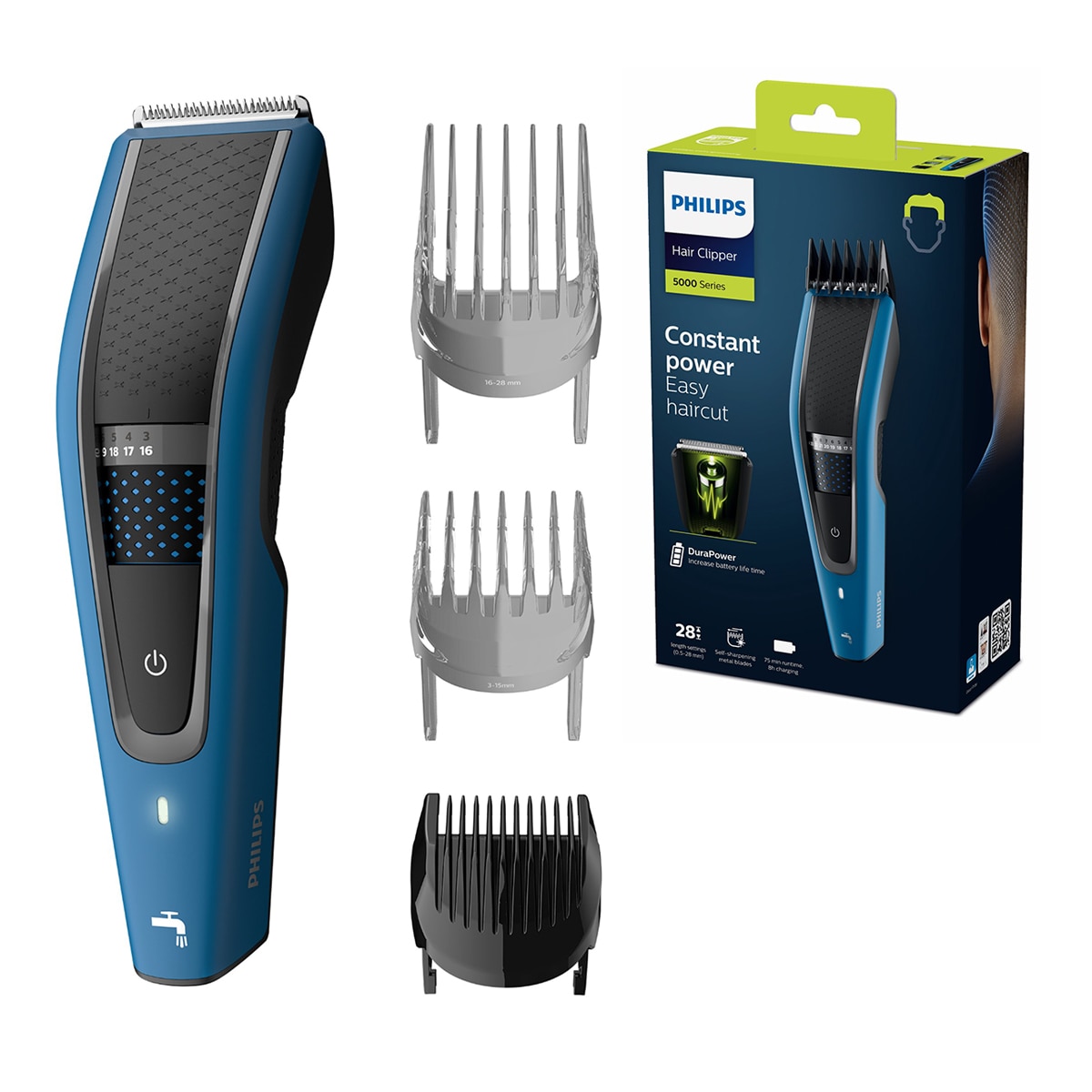 Cortapelos Philips Serie 5000 con 28 ajustes de longitud y cabezal para barba 11