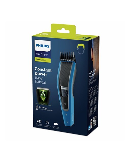 Cortapelos Philips Serie 5000 con 28 ajustes de longitud y cabezal para barba 12