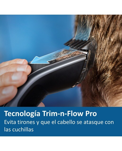 Cortapelos Philips Serie 5000 con 28 ajustes de longitud y cabezal para barba Negro / Plateado-4