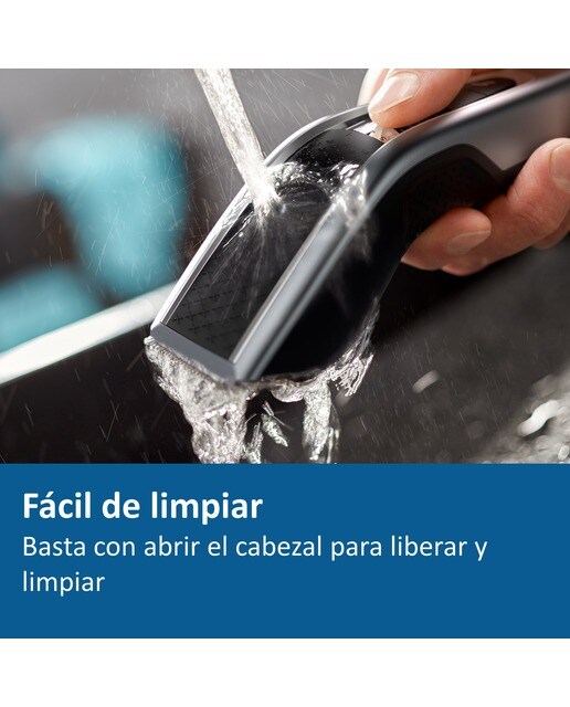 Cortapelos Philips Serie 5000 con 28 ajustes de longitud y cabezal para barba Negro / Plateado-7