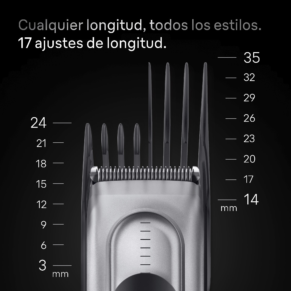 Cortapelos Braun Series 7 HC7590 + 5 accesorios Negro / Gris-5
