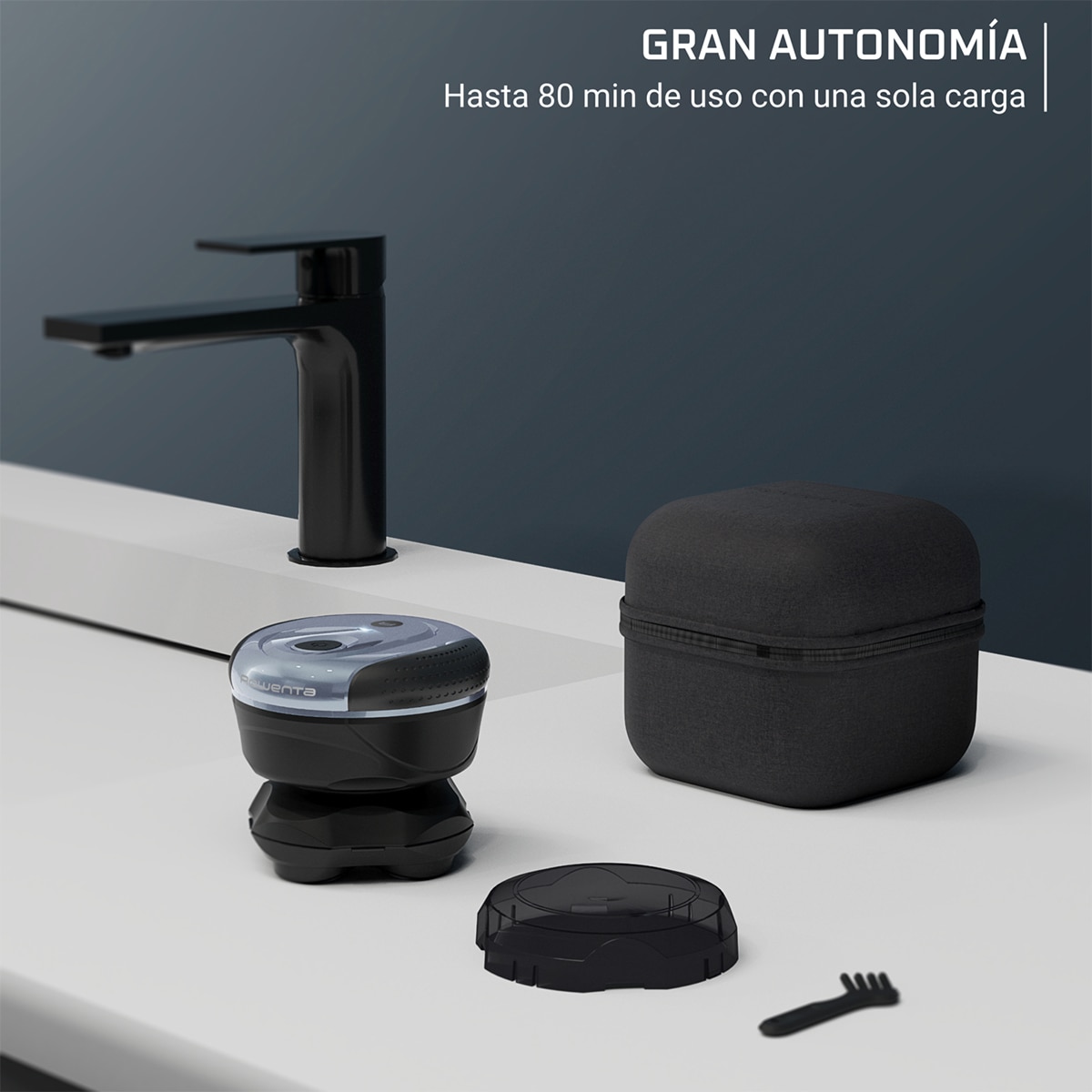 Afeitadora de cabeza Rowenta Skull Shaver con revestimiento de titanio Azul / Negro-6