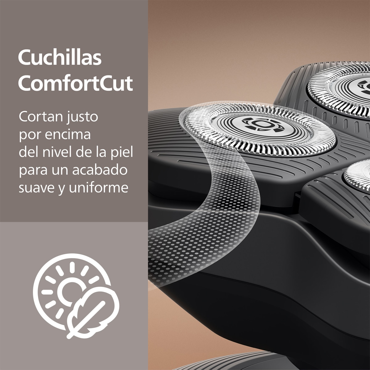 Afeitadora para la cabeza Philips Pro 5000, cabezal flexible 360, 60 min autonomía Negro-4