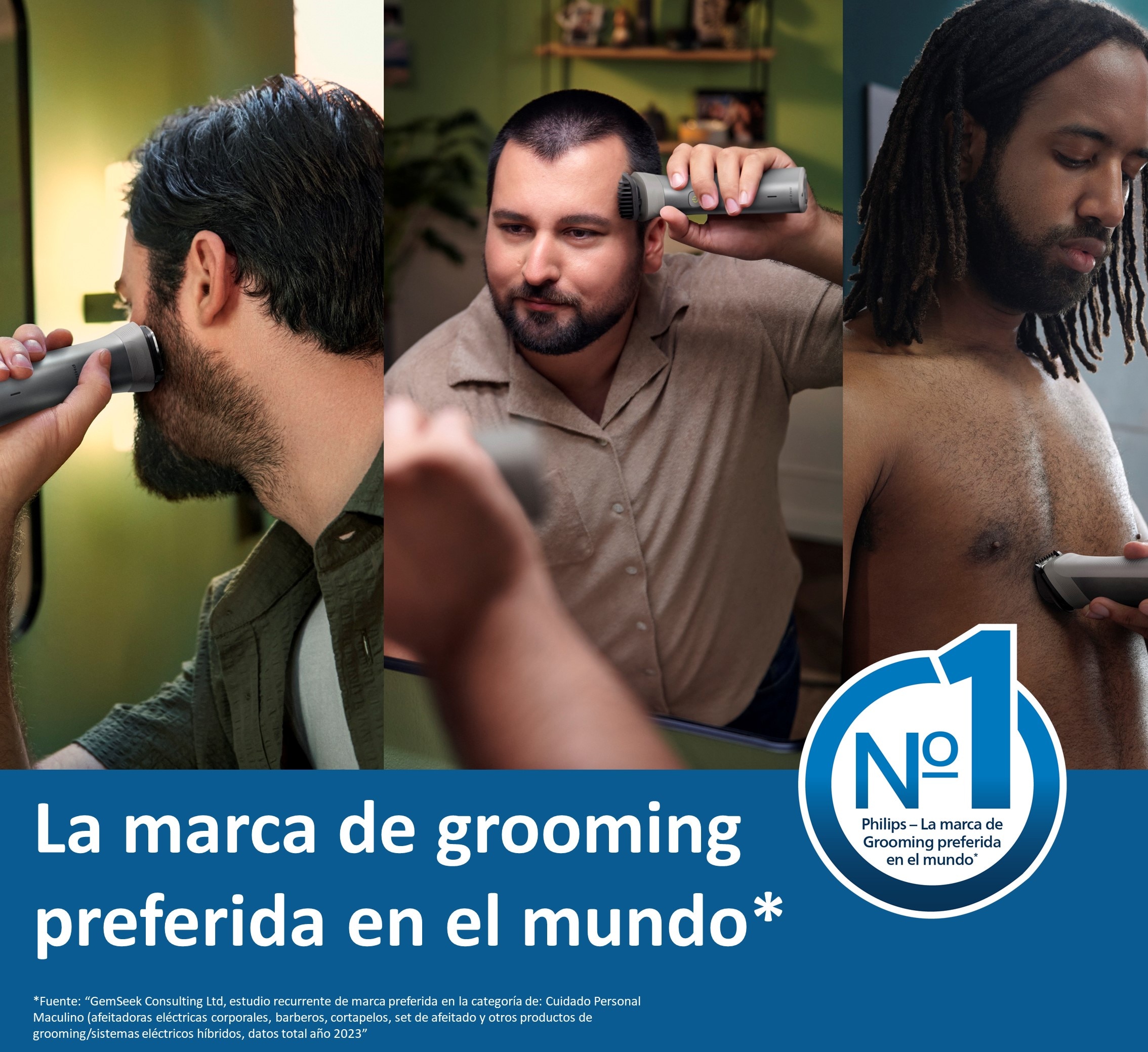 Recortadora 10 en 1 Philips Serie 5000, barba, cuerpo y cortapelos, multibarbero todo en 1, uso en seco y mojado, 120 min autonomía 2