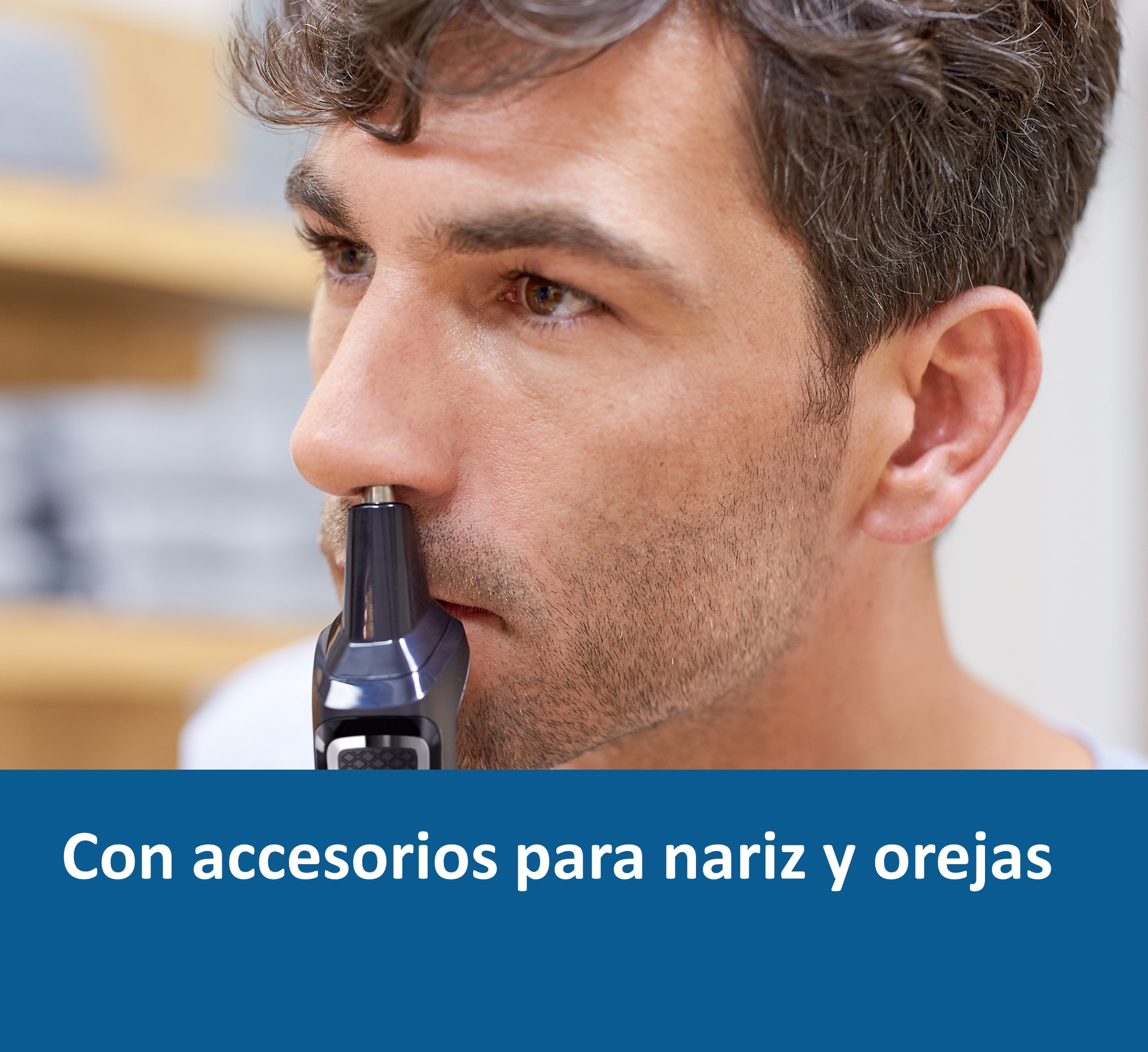 Recortadora 8 en 1 Philips Serie 3000, barbero y cortapelos, multibarbero todo en 1, uso en seco y mojado, 60 min autonomía 4