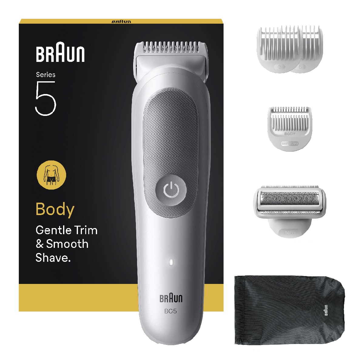Recortadora corporal Braun Series 5 BG5550 + 6 accesorios Gris-2