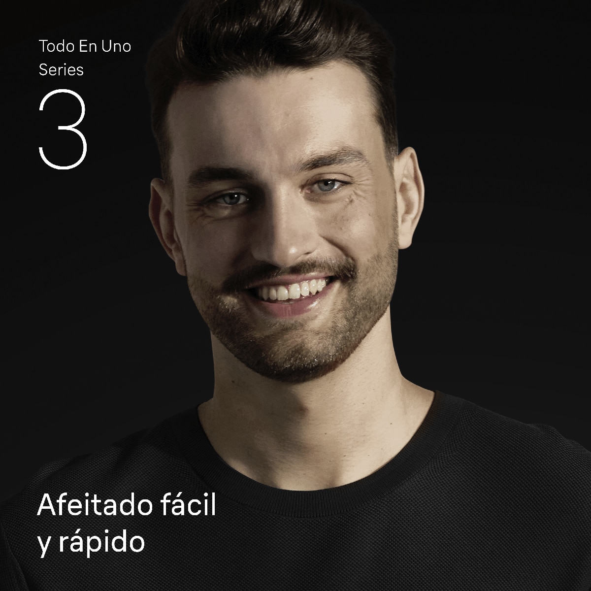 Recortadora Braun Series 3  AIO3560 Todo en uno Negro-3