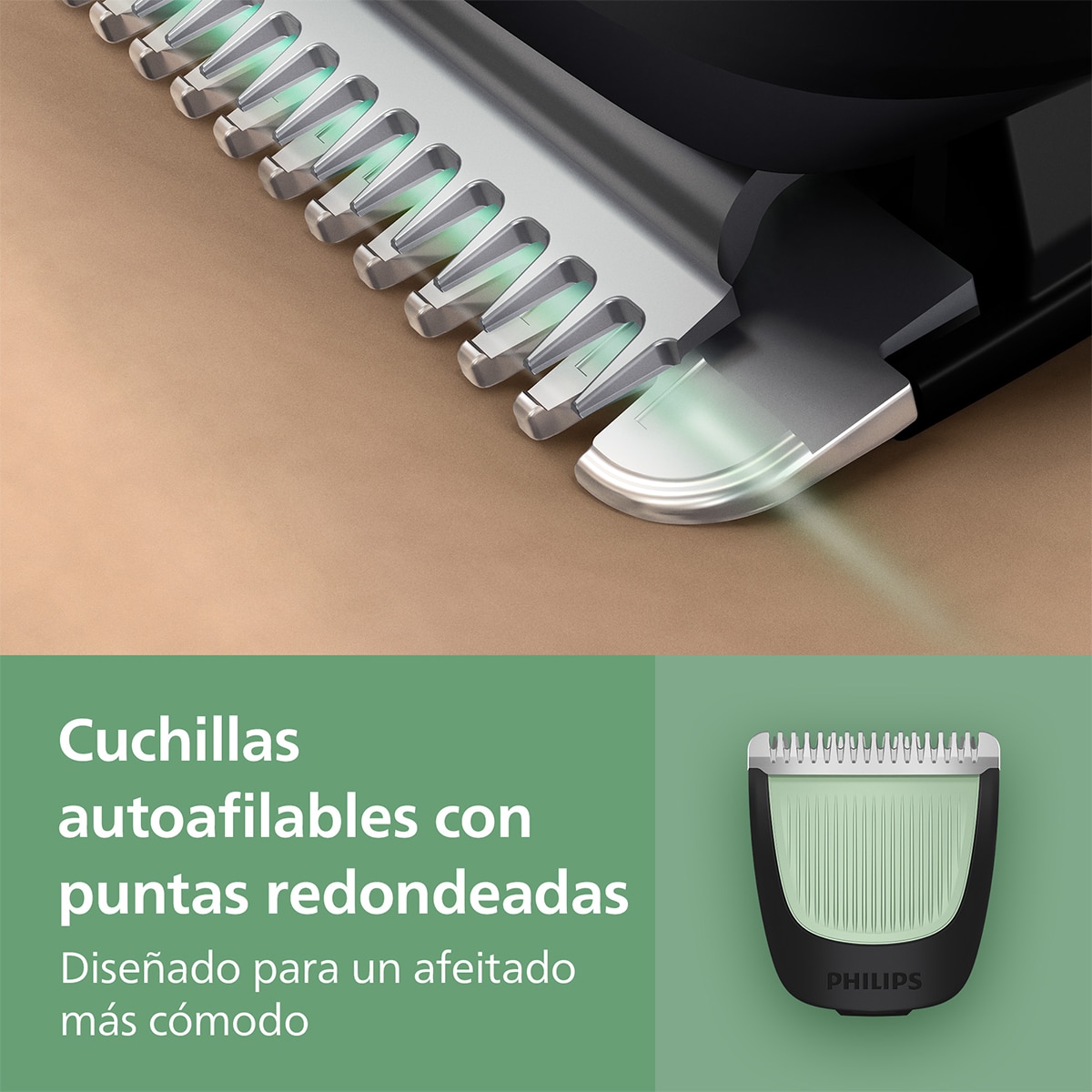 Recortadora 7 en 1 Philips Serie 3000, para barba, pelo y cuerpo, 70 min autonomía Negro-6