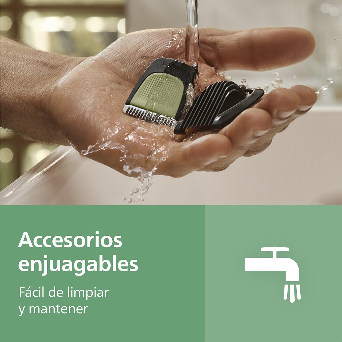 Recortadora 7 en 1 Philips Serie 3000, para barba, pelo y cuerpo, 70 min autonomía Negro-8