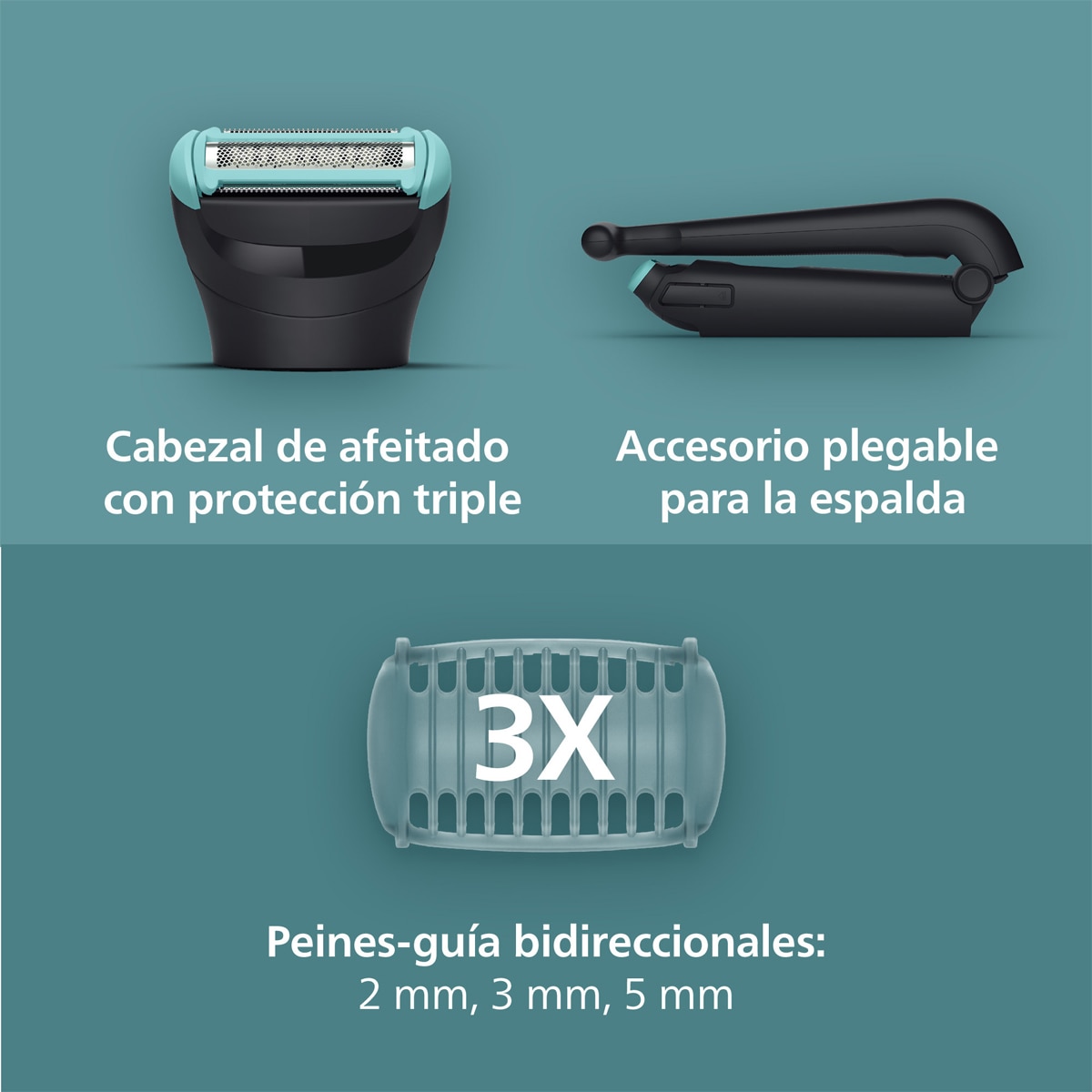 Aparador Corporal Philips Série 5000, BG5475/15, com Sistema de Corte Triple Protect Preto-4