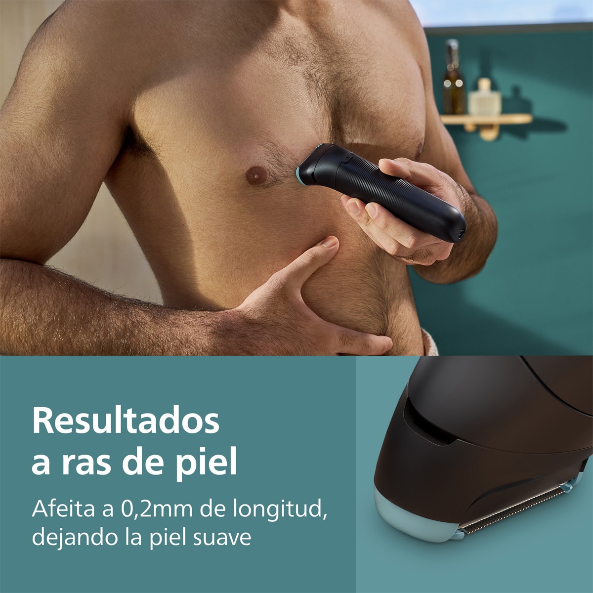 Aparador Corporal Philips Série 5000, BG5475/15, com Sistema de Corte Triple Protect Preto-7