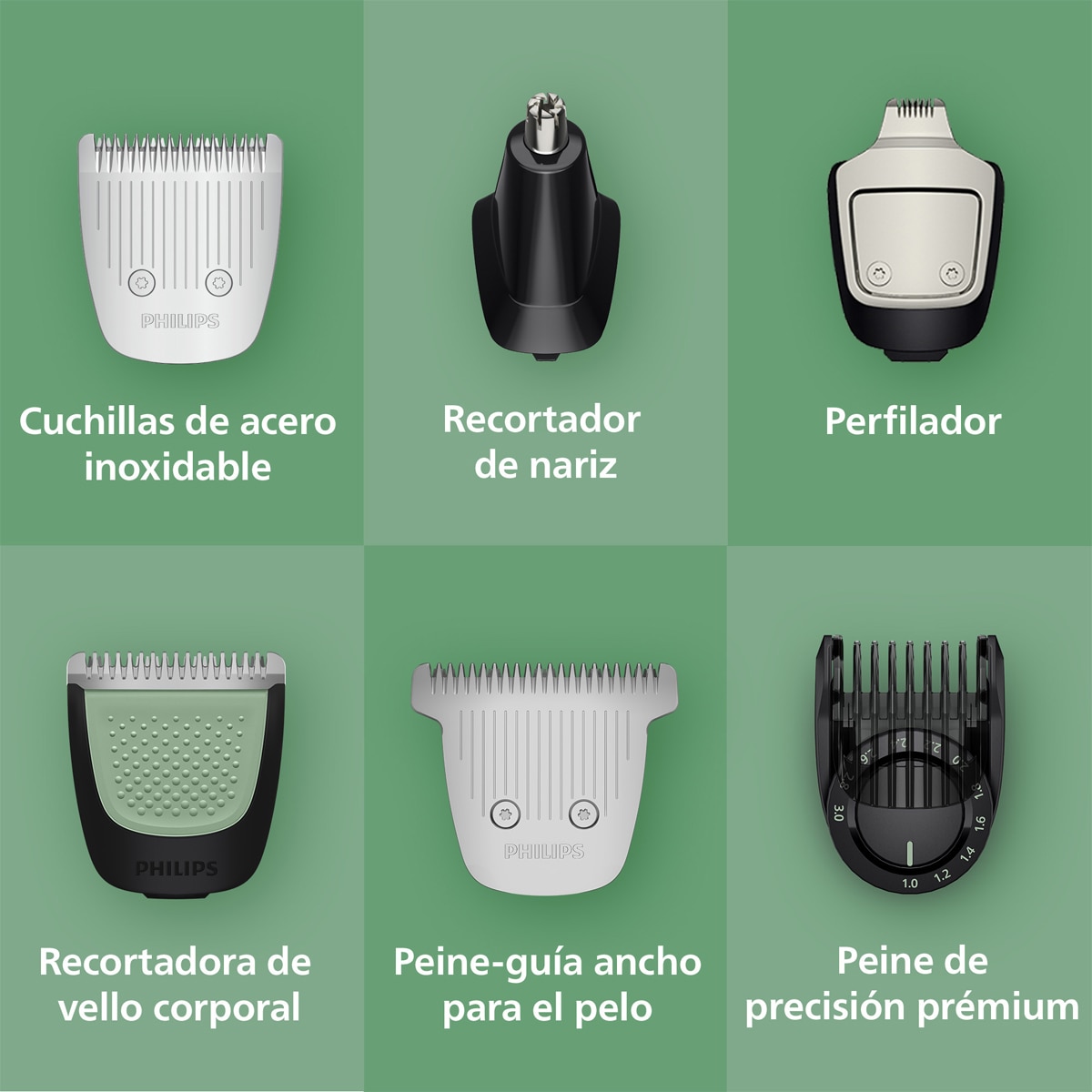 Recortador Todo-en-uno Philips Series 7000, MG7941/15, 17-en-1 - Gris Gris-5
