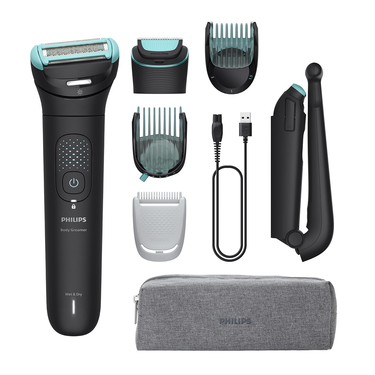 Imagem 0 de Aparador Corporal Philips Série 7000, BG7480/15, com Sistema de Corte Triple Protect